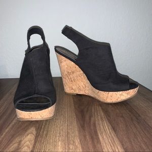 CARLOS by Carlos Santana black Maui wedge sandal